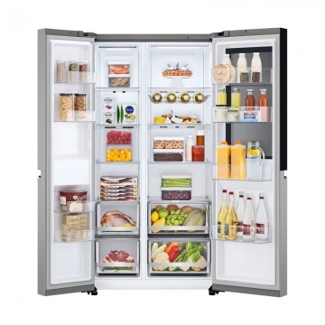 LG Ψυγείο Ντουλάπα 655lt Total NoFrost Υ179xΠ91.3xΒ73.5εκ. Inox GSVV80PYLL